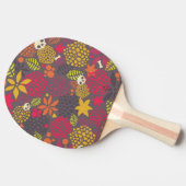 Raquette De Ping Pong Crânes et fleurs (Côté)