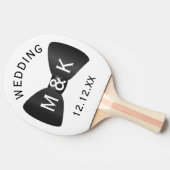 Raquette De Ping Pong Cravate mariage Bow Ping Paddle personnalisé Ping  (Côté)