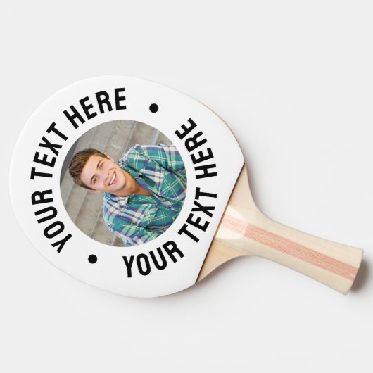 Raquette De Ping Pong Create Your Own Photo (Côté)