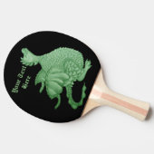 Raquette De Ping Pong créature imaginaire mythique dragon vert mignon (Côté)