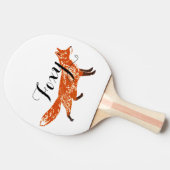 Raquette De Ping Pong Créatures forestières personnalisées Fox (Côté)