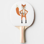 Raquette De Ping Pong Créatures forestières personnalisées Fox (Devant)