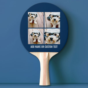 Raquette De Ping Pong Créez votre propre collage de photos Navy 4 images