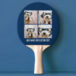 Raquette De Ping Pong Créez votre propre collection photo Navy 4 photos<br><div class="desc">Utilisez quatre photos carrés pour créer un cadeau unique et personnel. Ou vous pouvez garder le chiot hipster et faire un gardien branché. Si vous avez besoin d'ajuster les images,  cliquez sur l'outil personnaliser pour apporter des modifications.</div>