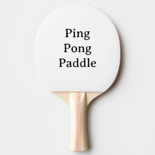 Raquette De Ping Pong Créez Votre Propre Promotion de Marque Simple