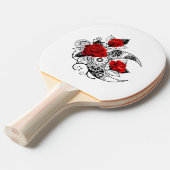Raquette De Ping Pong Croissant mécanique avec roses rouges (Devant Angle)