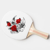 Raquette De Ping Pong Croissant mécanique avec roses rouges (Côté)