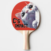 Raquette De Ping Pong C's IMPACT Cute Cat (Dos)