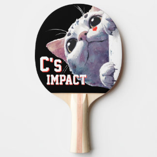 Raquette De Ping Pong C's IMPACT Cute Cat