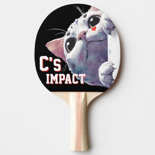 Raquette De Ping Pong C's IMPACT Cute Cat (Devant)