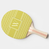 Raquette De Ping Pong Cubes 3D dorés en cascade (Côté)