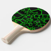 Raquette De Ping Pong Cubes verts Abstraits (Devant Angle)