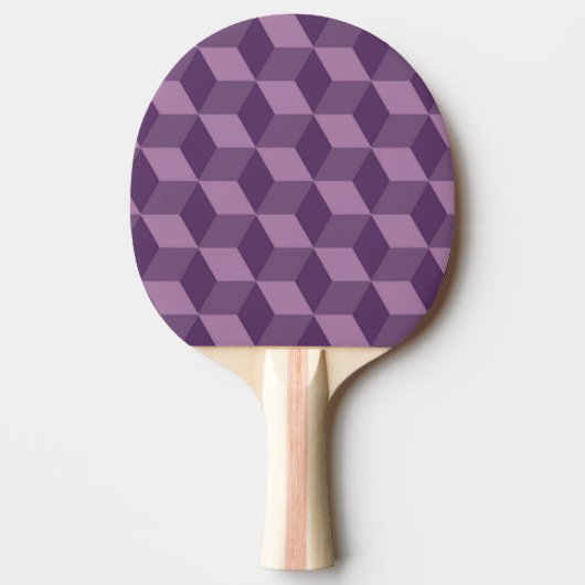 RAQUETTE DE PING PONG CUBES VIOLETS (Devant)