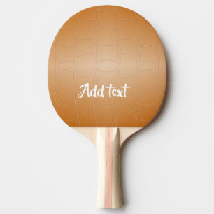 Raquette De Ping Pong Cuir brun monogramme texturé