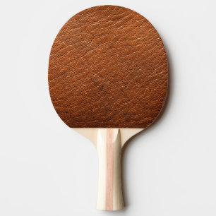Raquette De Ping Pong Cuir de muscade