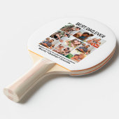 Raquette De Ping Pong Custom Best Papa Ever Fête des pères 9 Photo Colla (Devant Angle)