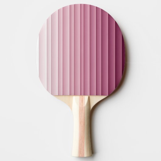 Raquette De Ping Pong Custom Monogram Pink Gradient Vertical  (Dos)