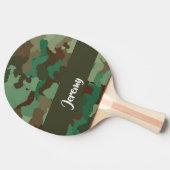 Raquette De Ping Pong Custom  name camouflage pattern (Côté)