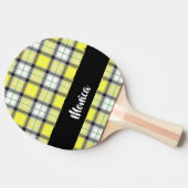 Raquette De Ping Pong Custom name yellow plaid (Côté)