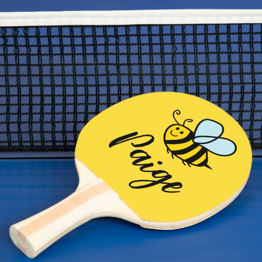 Raquette De Ping Pong Custom ping pong paddle with cute honey bee logo (Insitu)