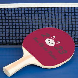 Raquette De Ping Pong Cute 2023 Année du lapin