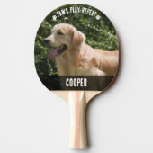 Raquette De Ping Pong Cute 2 Photo Pet Ping Ping Chien Chien Ping (Dos)