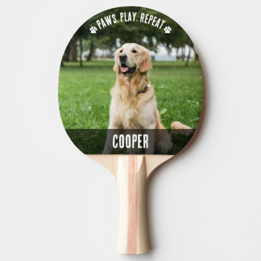 Raquette De Ping Pong Cute 2 Photo Pet Ping Ping Chien Chien Ping (Devant)