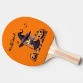 Raquette De Ping Pong Cute, anime sorcière Halloween (Côté)