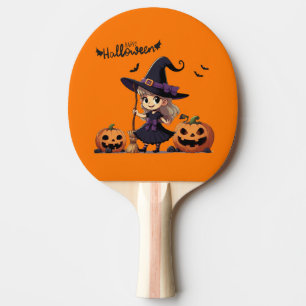 Raquette De Ping Pong Cute, anime sorcière Halloween