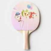 Raquette De Ping Pong Cute Caractère Gâteau Pops (Devant)