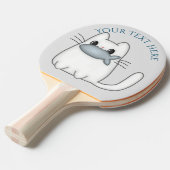 Raquette De Ping Pong Cute chat avec poisson Prix (Devant Angle)
