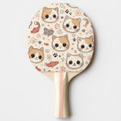 Raquette De Ping Pong Cute Chat simple chaton Motif (Devant)
