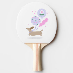 Raquette De Ping Pong Cute Dachshund Weiner Amoureux des chiens Party ro