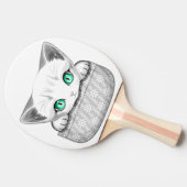 Raquette De Ping Pong Cute de chat et pointe joueuse à partir d'une poch (Côté)