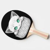 Raquette De Ping Pong Cute de chat et pointe joueuse à partir d'une poch (Côté)