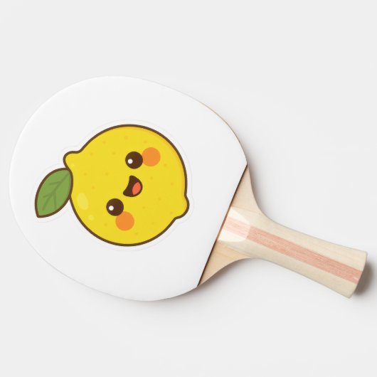 Raquette De Ping Pong Cute Kawaii Lemon (Côté)