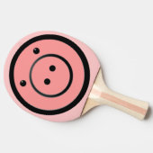 Raquette De Ping Pong Cute Kawaii Pink Piggy Pig Vector Art (Côté)