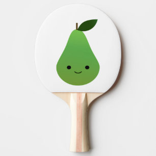 Raquette De Ping Pong Cute kawaii Souriant Pear
