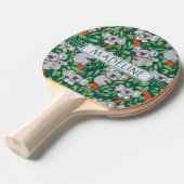 Raquette De Ping Pong Cute Koala Motif Personnalisé Hunter Green (Devant Angle)