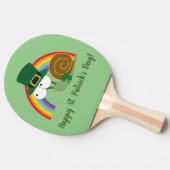 Raquette De Ping Pong Cute Leprechaun St. Patrick's Day Snail (Côté)