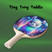 Raquette De Ping Pong Cute Llama / Tiger Holographique |