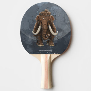 Raquette De Ping Pong Cute Mastodon