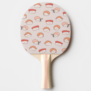 Raquette De Ping Pong Cute Nigiri Sushi Motif sans couture