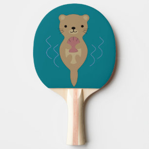 Raquette De Ping Pong Cute Otter