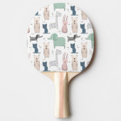 Raquette De Ping Pong Cute Pastel Baby Motif animal (Devant)