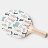 Raquette De Ping Pong Cute Pastel Baby Motif animal (Côté)