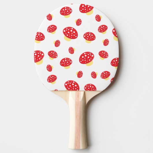 Raquette De Ping Pong Cute Red Spotty Toadstool Champignons Motif (Devant)