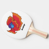 Raquette De Ping Pong Cute Siamese combat poisson betta dessin (Côté)
