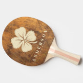 Raquette De Ping Pong Cutting Block Four Leaf Clover with Name (Côté)