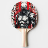Raquette De Ping Pong Cyberpunk Guerrier Graffiti Ping Paddle - (Devant)